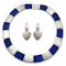 Charmian Harris Lapis Lazuli Sterling silver / Gold Necklace and Earrings. Mark Constable Unit 301 - image 2