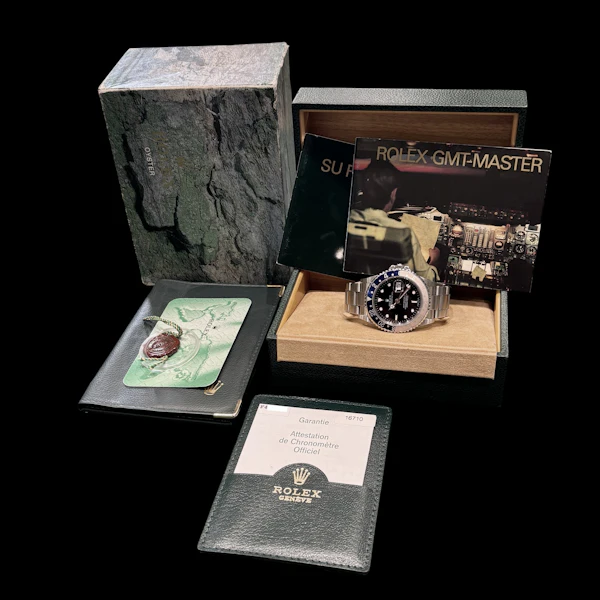 ROLEX GMT MASTER II 16710 PEPSI FADED BEZEL FULL SET NO HOLES CASE 2004 - 16710 - image 6