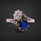 Lovely Victorian French Sapphire And Diamond Ring at Deco&Vintage Ltd - image 3