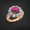 Lovely Victorian Burmese Ruby and Diamond Ring at Deco&Vintage Ltd - image 2