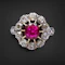 Lovely Victorian Burmese Ruby and Diamond Ring at Deco&Vintage Ltd - image 6