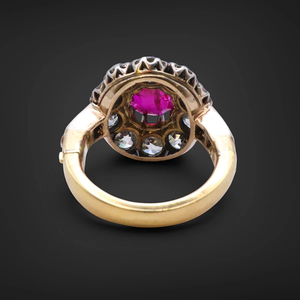 Lovely Victorian Burmese Ruby and Diamond Ring at Deco&Vintage Ltd - image 5