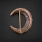 Lovely Victorian Sapphire and Diamond Crescent Brooch at Deco&Vintage Ltd - image 2