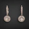 Lovely Edwardian Diamond Platinum Earrings at Deco&Vintage Ltd - image 3