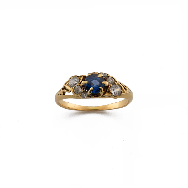 18ct Sapphire and Diamond Ring Spectrum Antiques - image 1