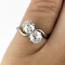 Edwardian 2 Stone Diamond Crossover Ring - Saddingtons Jewellery Stand 375 - image 4