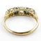 Victorian Diamond & Sapphire 5 Stone Half Hoop Ring - Saddingtons Jewellery Stand 375 - image 3