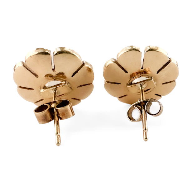 Suffragette Flower Cluster Stud Earrings - Saddingtons Jewellery Stand 375 - image 4