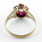 Victorian Burma Ruby & Diamond Hexagonal Cluster Ring - Saddingtons Jewellery Stand 375 - image 3
