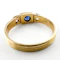 Edwardian Ceylon Sapphire & Diamond Gypsy Ring - Saddingtons Jewellery Stand 375 - image 3