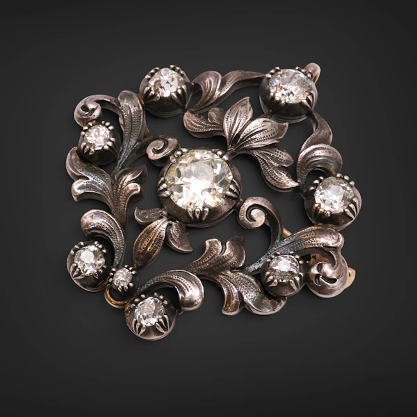 Victorian silver on gold brooch/ pendent - image 4