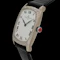 BAUME ET MERCIER CUSHION 18KT WHITE GOLD FLORENTINE FINISH WHITE ROMAN NUMERALS WITH BOX AND PAPERS 1978 - image 2