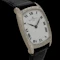 BAUME ET MERCIER CUSHION 18KT WHITE GOLD FLORENTINE FINISH WHITE ROMAN NUMERALS WITH BOX AND PAPERS 1978 - image 3