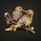 Vintage Herbert Rosenthal 18k Gold, Diamond, and Ruby "Lovebirds" Brooch - image 2