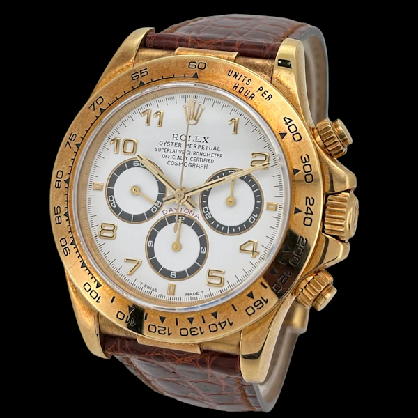 ROLEX DAYTONA 16518 ZENITH YELLOW GOLD UNPOLISHED FULL SET 1997 - image 1