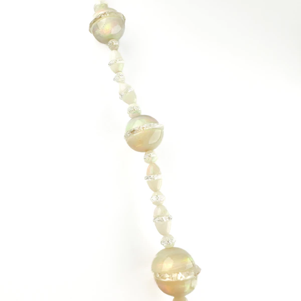 1920’s Opal Bead Necklace With Diamond Clasp - Saddingtons Jewellery Stand 375 - image 3