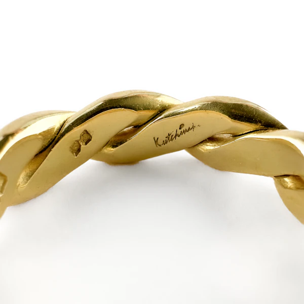 1970 Kutchinsky Twisted Gold Band - Saddingtons Jewellery Stand 375 - image 4