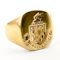 Victorian Signet Ring With Crest & ‘CONFIDO’ Moto - Saddingtons Jewellery Stand 375 - image 1