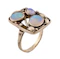 Arts & Crafts Gold & Australian Opal Ring- Spectrum Antiques - image 2