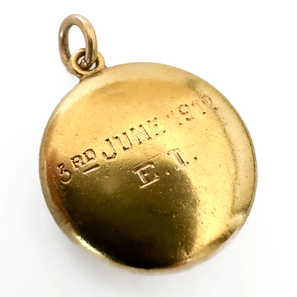 Victorian Memorial Triple Locket Pendant - Saddingtons Jewellery Stand 375 - image 3