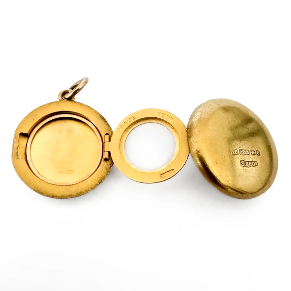Victorian Memorial Triple Locket Pendant - Saddingtons Jewellery Stand 375 - image 4