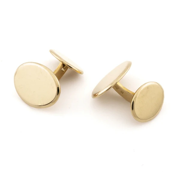 18ct Gold Cufflinks - Spectrum Antiques - image 3