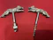 Antique silver corkscrew & bottle opener as running fox - image 1