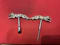 Antique silver corkscrew & bottle opener as running fox - image 2