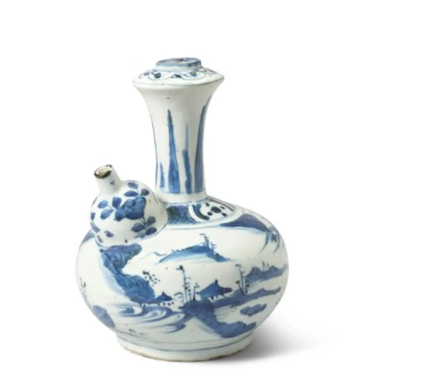 A CHINESE BLUE AND WHITE KENDI - image 3