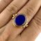 Lapis Lazuli Signet Ring Gifted By Prince Alfred, Son of Queen Victoria 1861 - Saddingtons Jewellery Stand 375 - image 4
