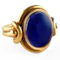 Lapis Lazuli Signet Ring Gifted By Prince Alfred, Son of Queen Victoria 1861 - Saddingtons Jewellery Stand 375 - image 5