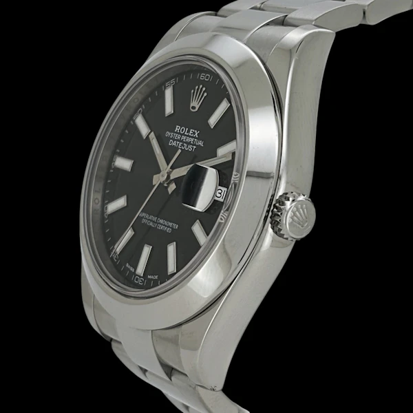 ROLEX DATEJUST II BLACK INDEX OYSTER 116300 - image 2
