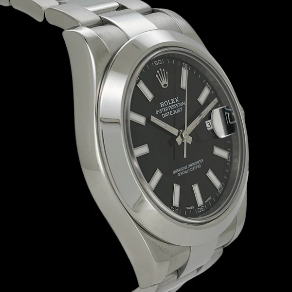 ROLEX DATEJUST II BLACK INDEX OYSTER 116300 - image 3