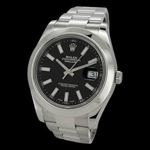 ROLEX DATEJUST II BLACK INDEX OYSTER 116300