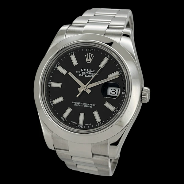 ROLEX DATEJUST II BLACK INDEX OYSTER 116300 - image 1