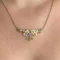 Edwardian Gold Demantoid Amethyst & Pearl Necklace - Saddingtons Jewellery Stand 375 - image 1