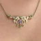 Edwardian Gold Demantoid Amethyst & Pearl Necklace - Saddingtons Jewellery Stand 375 - image 5
