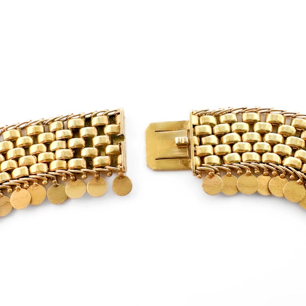 Late Victorian Gold Collar - Saddingtons Jewellery Stand 375 - image 3