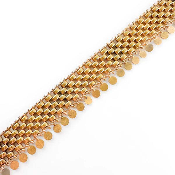 Late Victorian Gold Collar - Saddingtons Jewellery Stand 375 - image 4