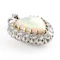 Vintage Opal & 1.40ct Diamond Heart Pendant - Saddingtons Jewellery Stand 375 - image 2