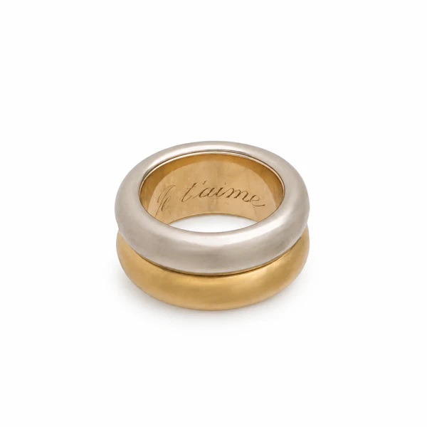 Poiray 18ct Gold 'Je t’aime'  Ring - image 2
