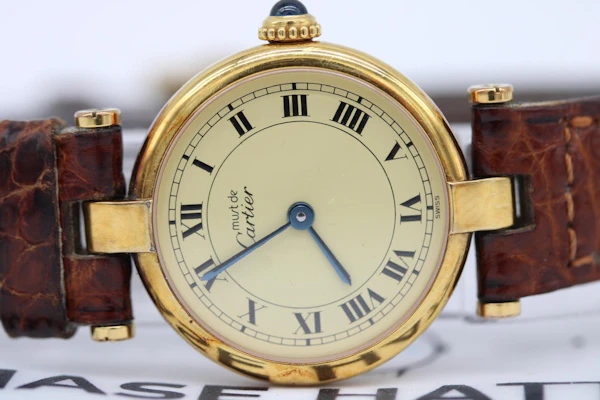 Cartier Vendome 590004 Original Cartier Box and Papers 1989 Cartier Strap - image 2