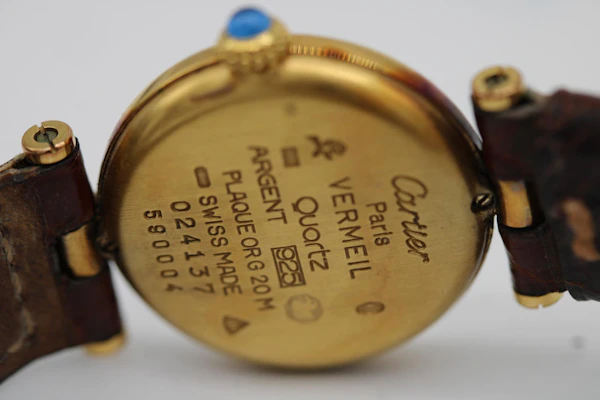 Cartier Vendome 590004 Original Cartier Box and Papers 1989 Cartier Strap - image 8