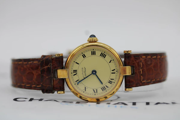 Cartier Vendome 590004 Original Cartier Box and Papers 1989 Cartier Strap - image 9