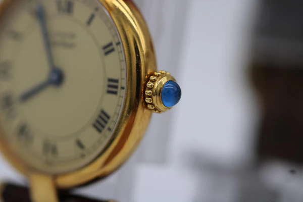 Cartier Vendome 590004 Original Cartier Box and Papers 1989 Cartier Strap - image 6