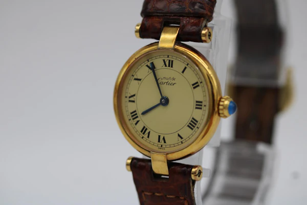 Cartier Vendome 590004 Original Cartier Box and Papers 1989 Cartier Strap - image 3
