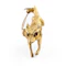 Vintage 1991 Running Fox Brooch With Ruby Eyes - Saddingtons Jewellery Stand 375 - image 2