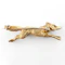 Vintage 1991 Running Fox Brooch With Ruby Eyes - Saddingtons Jewellery Stand 375 - image 3