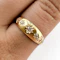 Victorian 3 Stone Diamond Gypsy Ring With Scroll Detailing - Saddingtons Jewellery Stand 375 - image 4
