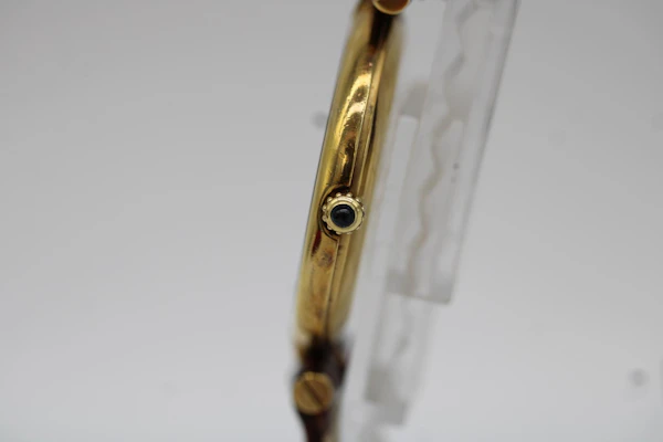 Cartier Must de Cartier Ronde Vendome Vermeil 1990s Red Dial - image 7